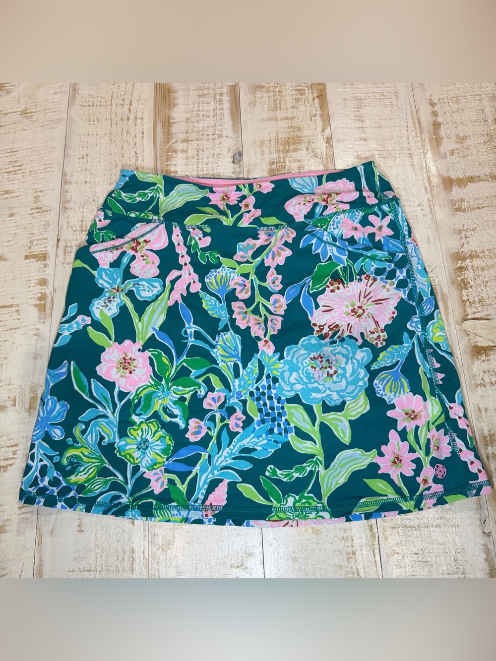 Lilly Pulitzer Luxletic Maryana Skort Hot on the Vine UPF 50+ Size Small Golf